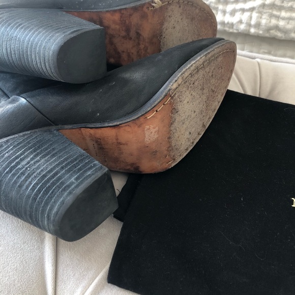 RAG & BONE NEWBURY ANKLE BOOTS BLACK LEATHER 40 - Picture 2 of 6